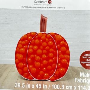 Pumpkin Balloon Shaped Kit Garland Halloween Fall Thanksgiving 39” x 45” 103 Pc